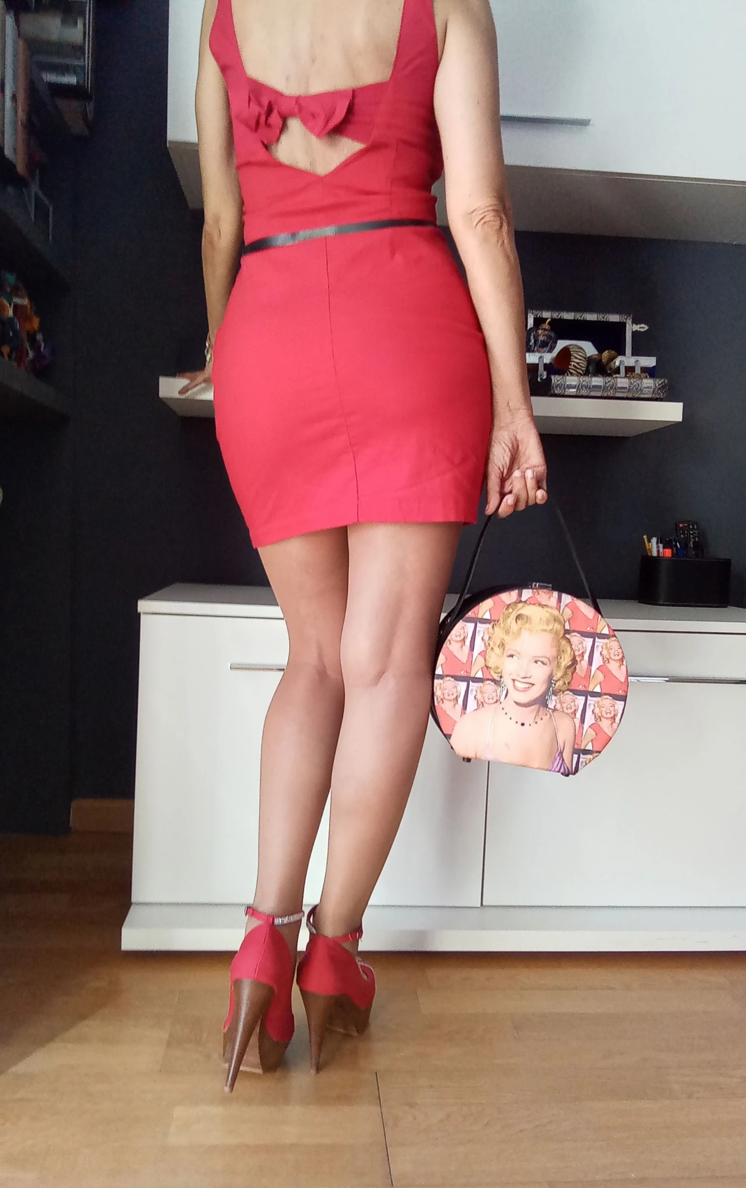 Red summer short dress – photo 9